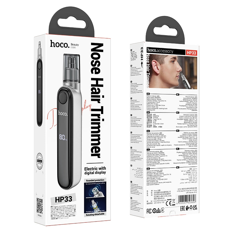  Electric Nose Hair Trimmer with Display Hoco HP33 